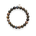Llanite & Sterling Silver Charm Bracelet