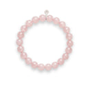 Rose Quartz & Sterling Silver Charm Bracelet