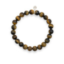 Tiger’s Eye & Sterling Silver Charm Bracelet