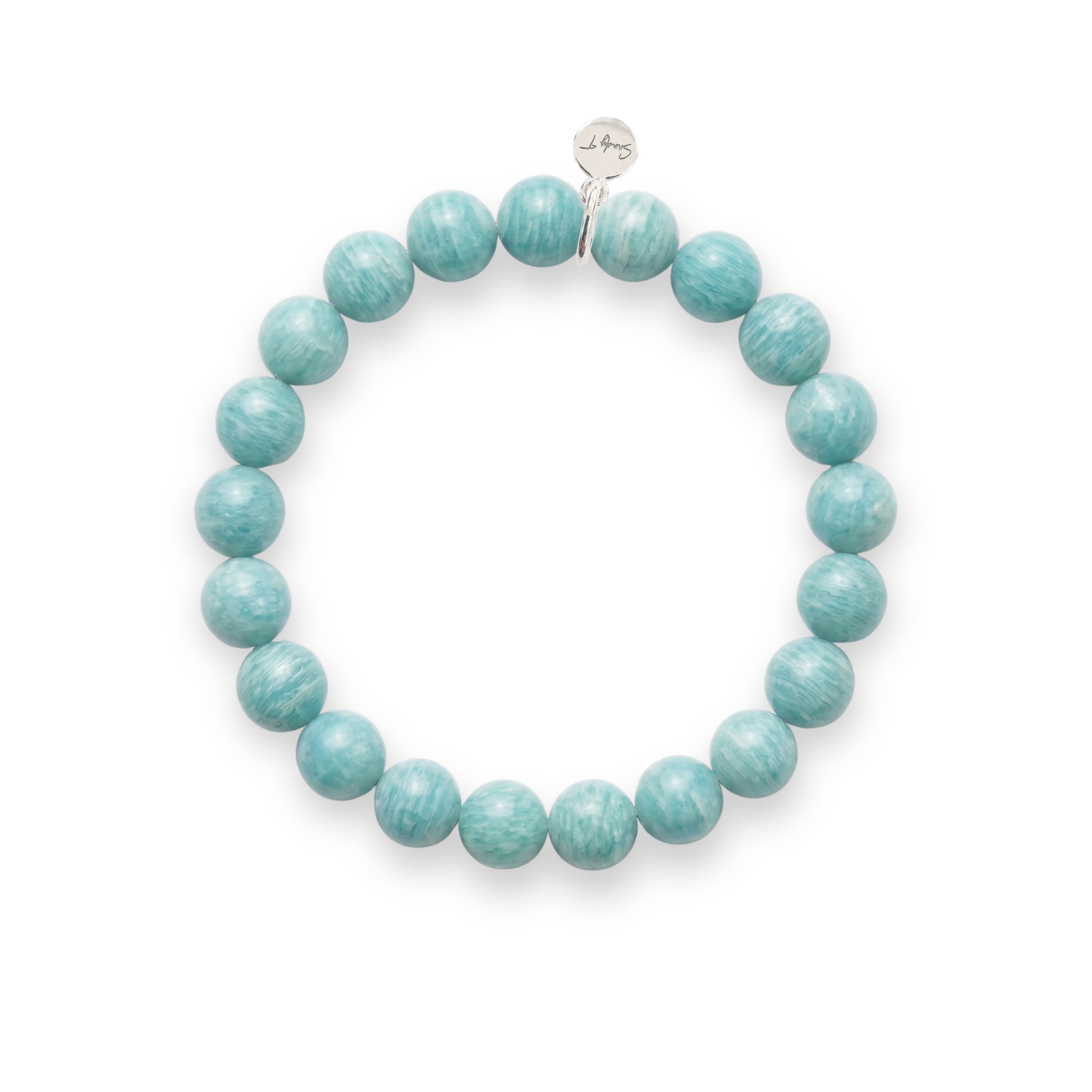 Turquoise & Sterling Silver Charm Bracelet