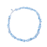 Aquamarine Crystal Chipstone Necklace