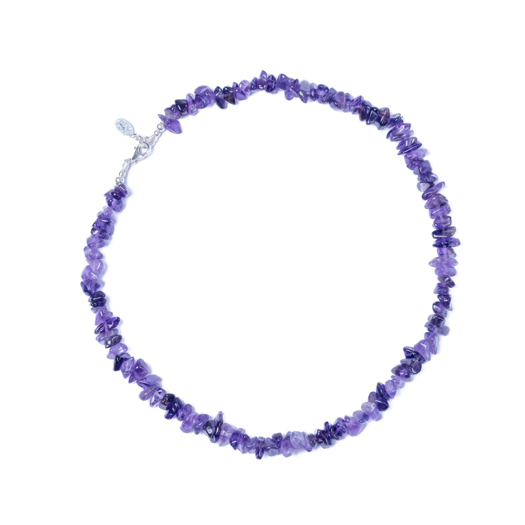 Amethyst Crystal Chipstone Necklace