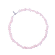 Rose Quartz Crystal Chipstone Necklace