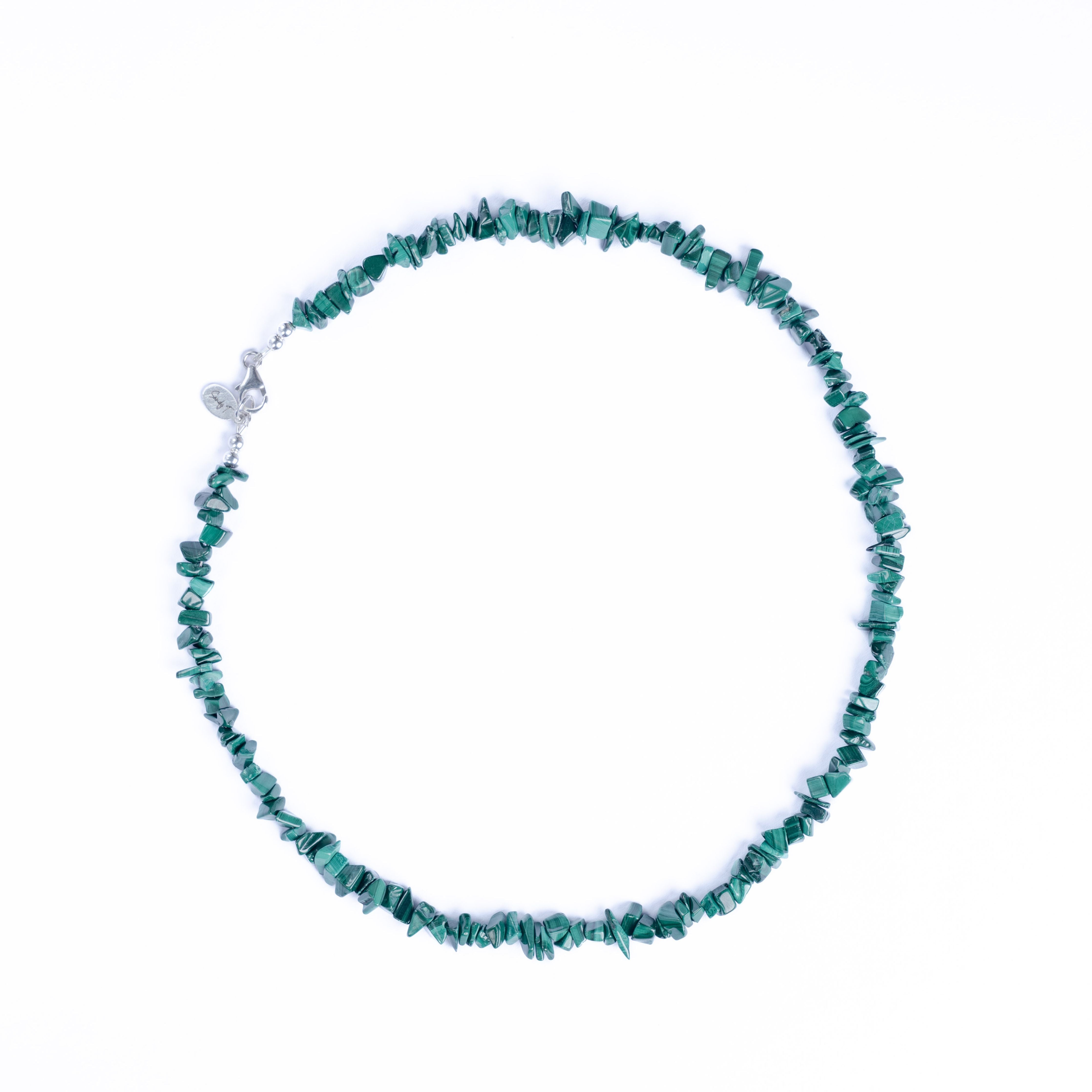Malachite Crystal Chipstone Necklace
