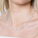 Clear Quartz Crystal Chipstone Necklace