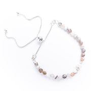 Agate & Sterling Silver Adjustable Bracelet