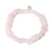 Rose Quartz Crystal Chipstone Bracelet