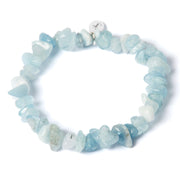 Aquamarine Crystal Chipstone Bracelet