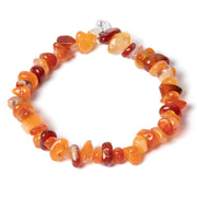 Carnelian Crystal Chipstone Bracelet