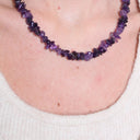 Amethyst Crystal Chipstone Necklace