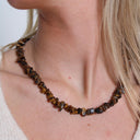 Tigers Eye Crystal Chipstone Necklace