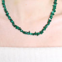 Malachite Crystal Chipstone Necklace