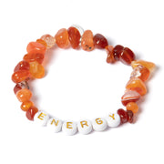 Carnelian 'Energy' Chipstone Bracelet