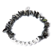Hematite 'Protect' Chipstone Bracelet