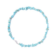 Turquoise Crystal Chipstone Necklace