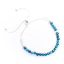 🌊 Ocean Calm | Blue Agate & Sterling Silver Bracelet