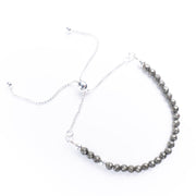 Labradorite & Sterling Silver Adjustable Bracelet