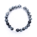 ⚫ Steady Ground | Snowflake Obsidian Protection Bracelet