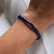 Sodalite Sweetie Stone & Sterling Silver T-Bar Bracelet