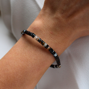 Onyx Sweetie Stone & Sterling Silver T-Bar Bracelet