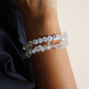 Power Bracelet, Clear Quartz