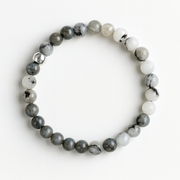 Black Tourmaline Protection Round Gemstone Bracelet