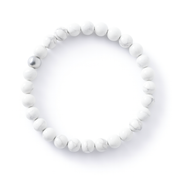 Howlite Calming Round Gemstone Bracelet