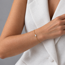 Birthstone Chain Bracelet in Gold