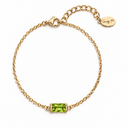 Birthstone Chain Bracelet in Gold