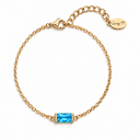 Birthstone Chain Bracelet in Gold