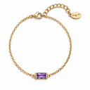 Birthstone Chain Bracelet in Gold
