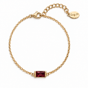 Birthstone Chain Bracelet in Gold