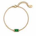 Birthstone Chain Bracelet in Gold