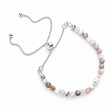 Agate & Sterling Silver Adjustable Bracelet