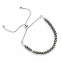 Labradorite & Sterling Silver Adjustable Bracelet