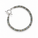 Labradorite Sweetie Stone & Sterling Silver T-Bar Bracelet