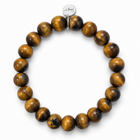 Tiger’s Eye & Sterling Silver Charm Bracelet