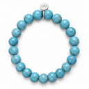 Turquoise & Sterling Silver Charm Bracelet