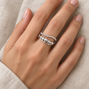 Wave 925 Sterling Silver Adjustable Fidget Ring